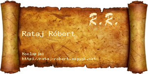 Rataj Róbert névjegykártya